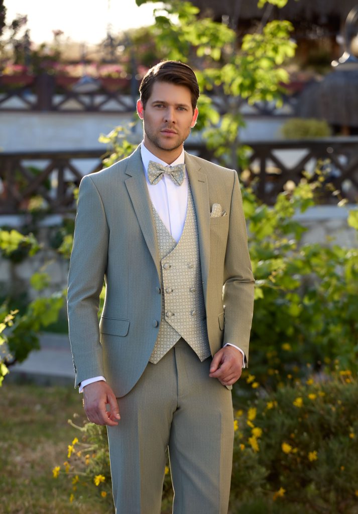 Costume de mariage vert sauge : quelle nuance, avec quoi le porter (guide 2027) 3 Costume de mariage homme vert Salas, tenue complète, Maison Preciosa Dax