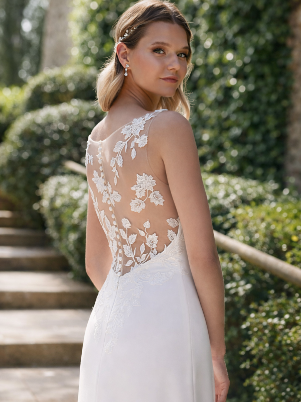 robe de mariée bohème dax amarra dos illusion brodé fluide élégante