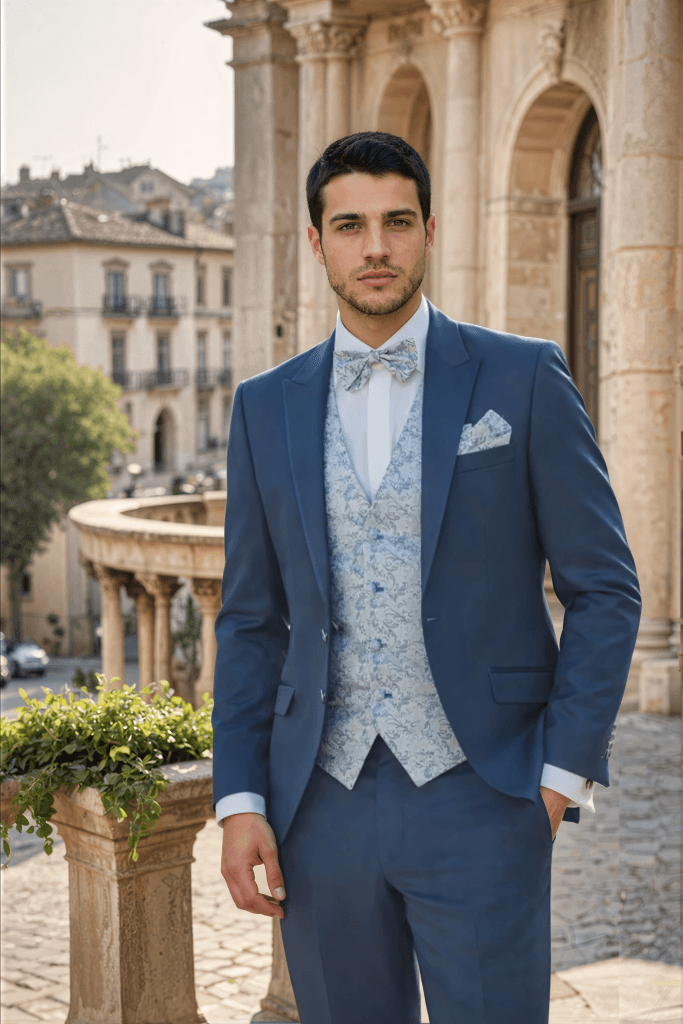 Costume de mariage à Pau 6 Costume de mariage vert Vendée, tenue complète, Maison Preciosa Dax