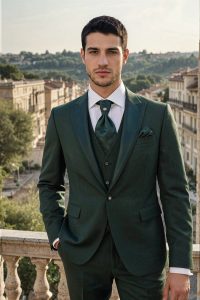 Costume homme vert sapin Alaska – Maison Preciosa Dax