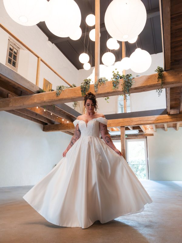 robe de mariée satin dax princesse élégante