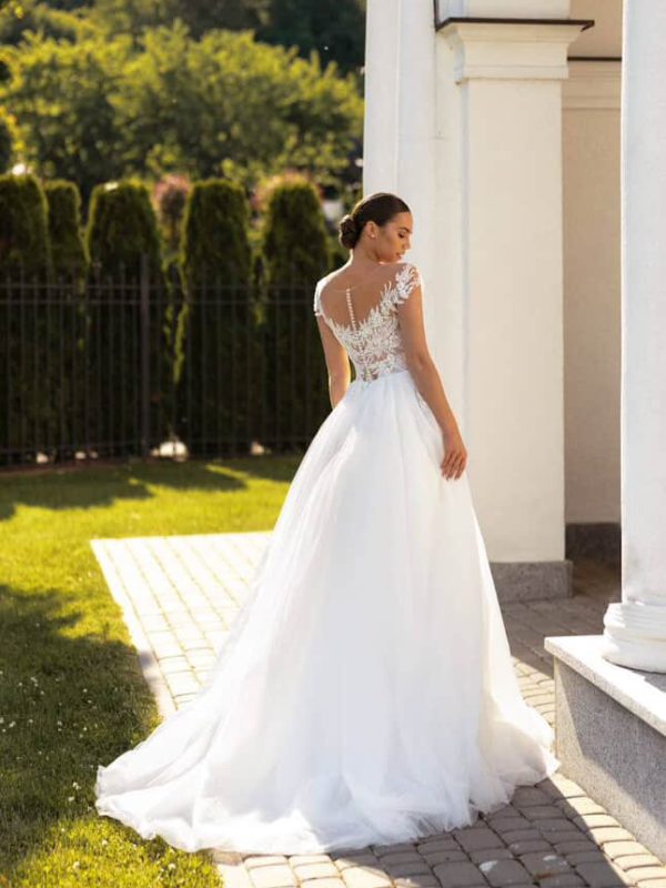 robe de mariée princesse dax dentelle dos élégant bohème