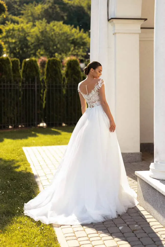 robe de mariée princesse dax dentelle dos élégant bohème