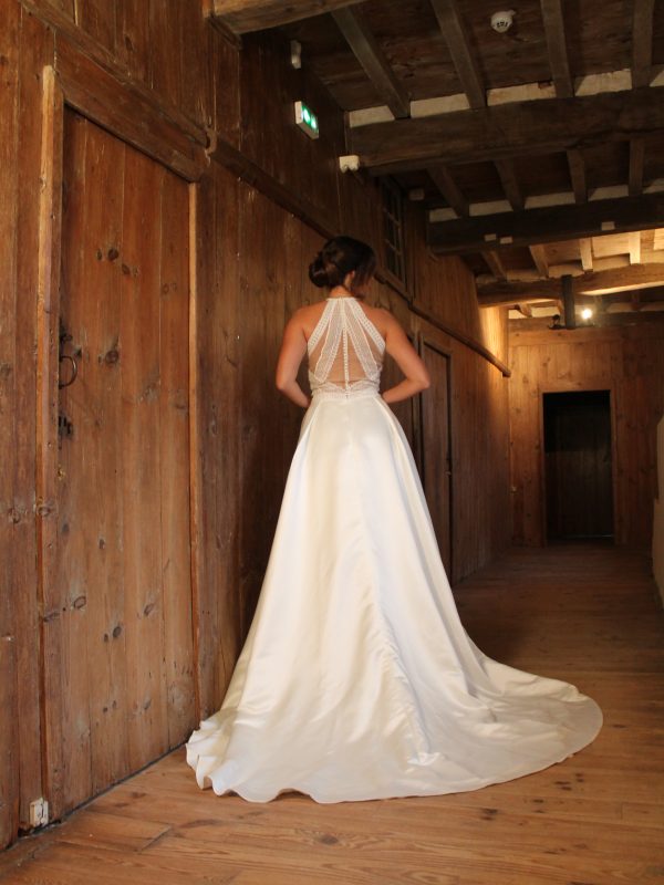 robe de mariée bohème dax dos nu satin fluide élégante
