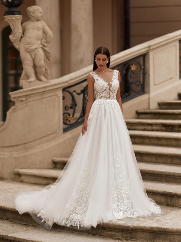 robe de mariée Némésis princesse dentelle Maison Preciosa Dax