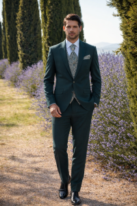 Costume homme vert Torino mariage – Maison Preciosa Dax