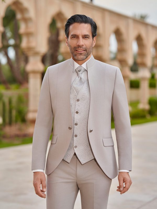Costume homme beige Monteria mariage – Maison Preciosa Dax