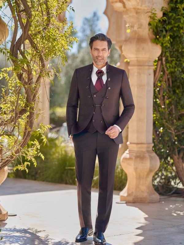 Costume homme bordeaux Panama mariage – Maison Preciosa Dax