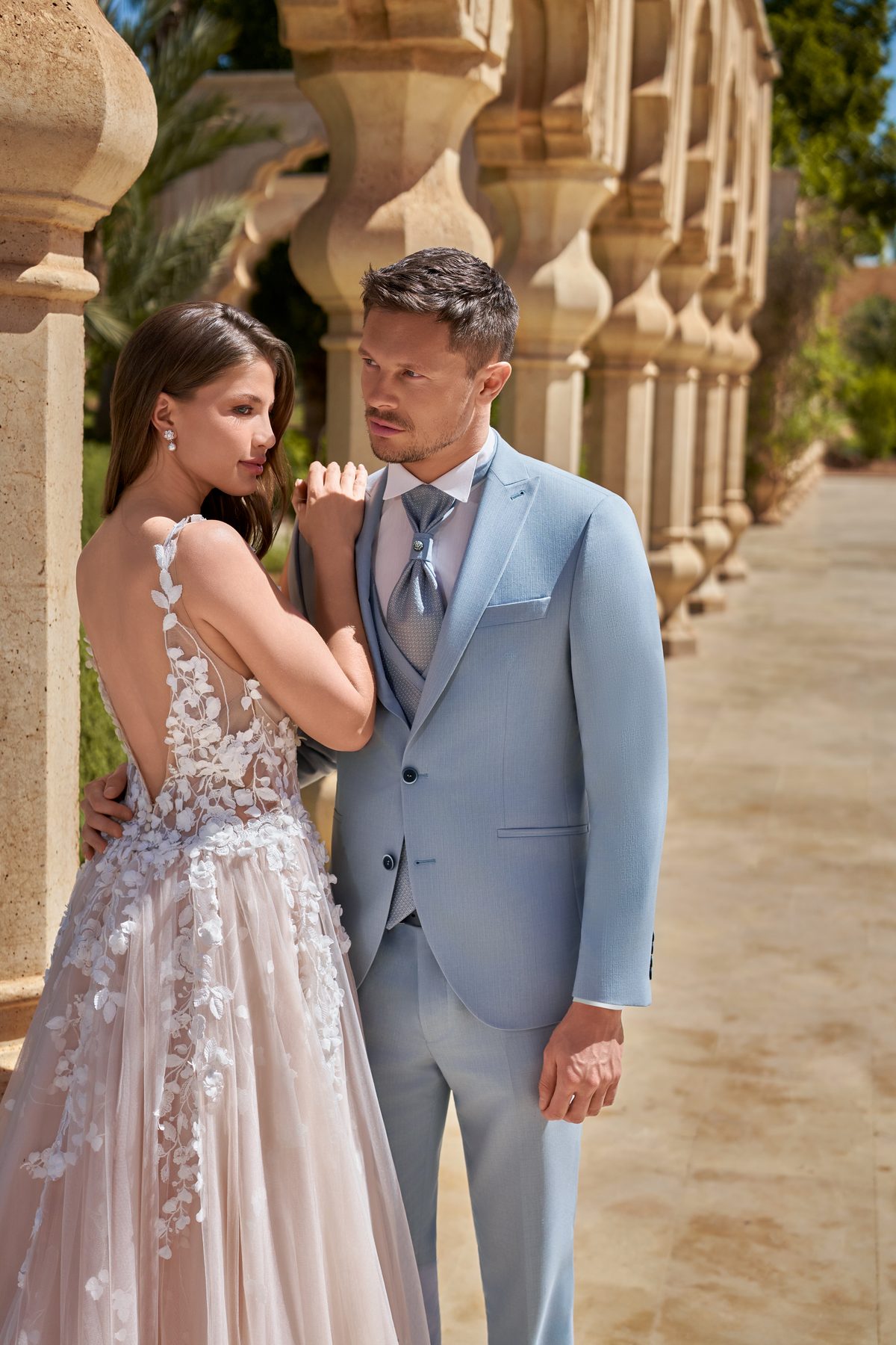 Costume de mariage homme bleu ciel Séoul 2 Costume homme bleu ciel Séoul mariage – Maison Preciosa Dax